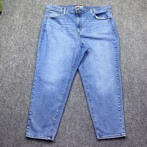 Levi's High Waisted Mom Jean Blue Denim Plus Size 20W Grunge Retro Western